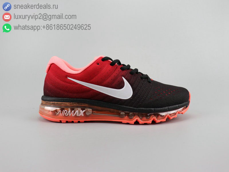 NIKE AIR MAX 2017 FADING BLACK RED MEN RUNNING SHOES